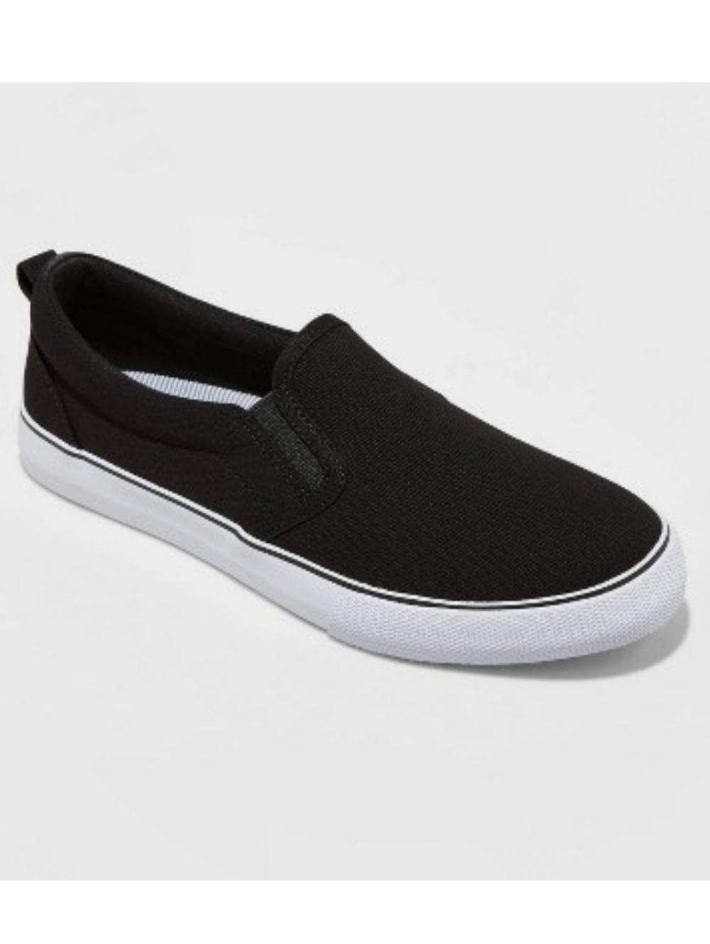 A New Day Women's Millie Black Slip-On Canvas Women's Sneakers - 10 Wide